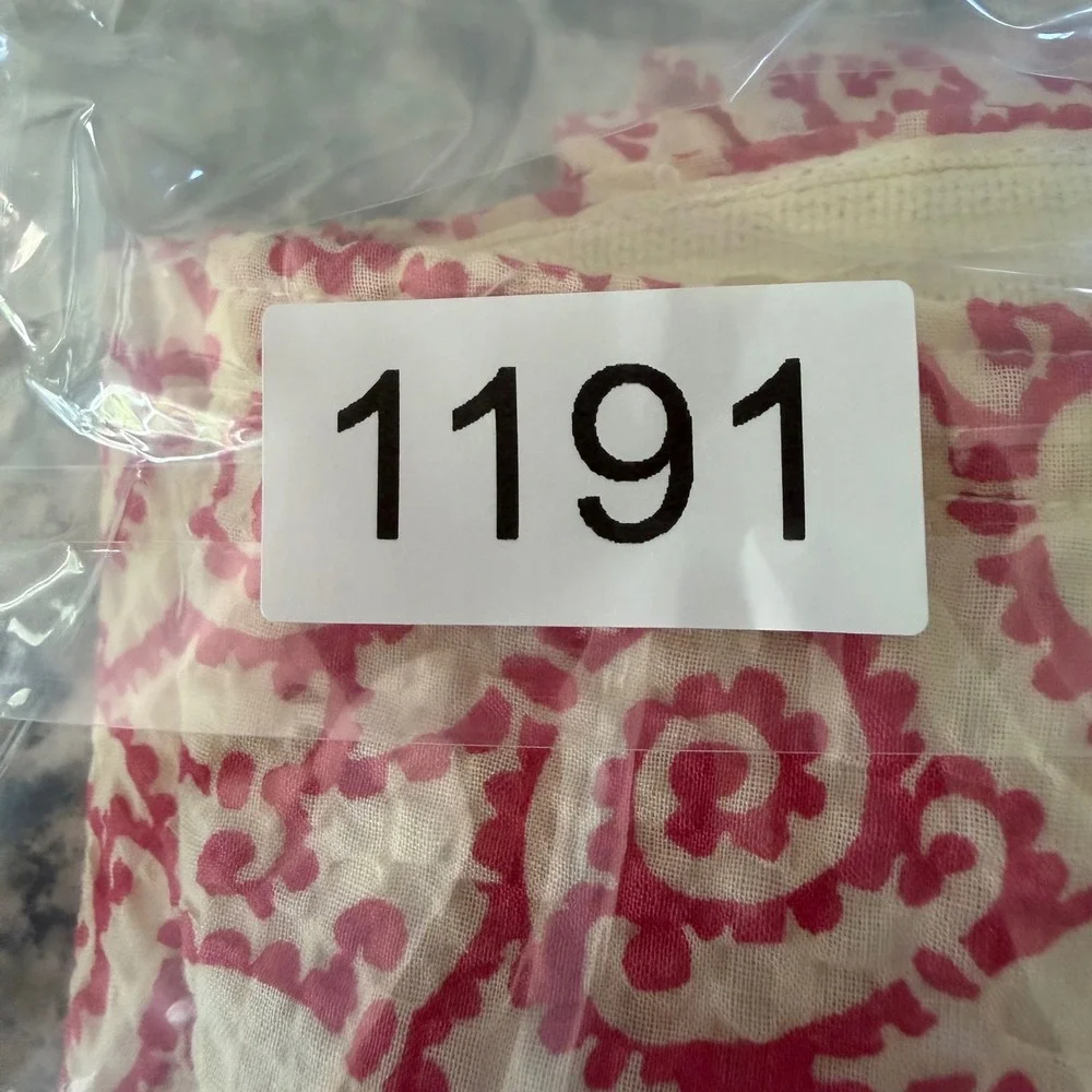 Vintage J. Crew Strapless Fit & Flare Midi Dress Pink Swirl 100% Cotton Size 8
